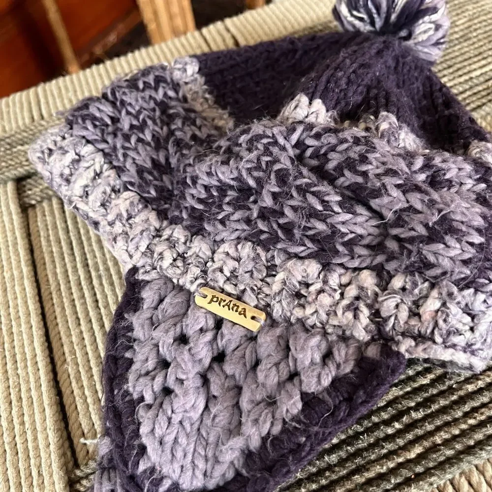 Prana | purple beanie hat